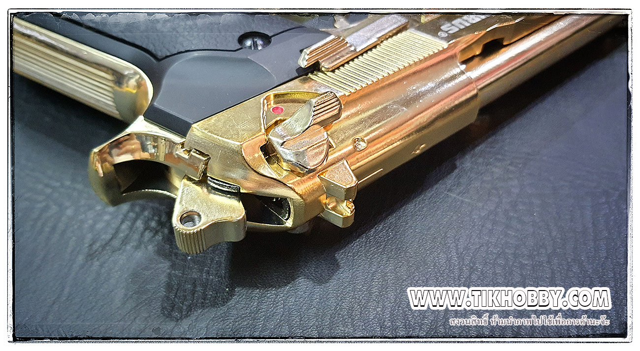 ปืนสั้นระบบแก๊สโบลว์แบล็ค รุ่น M92 (M9A1)สีทอง เทารัส DB736GD จาก Double Bell