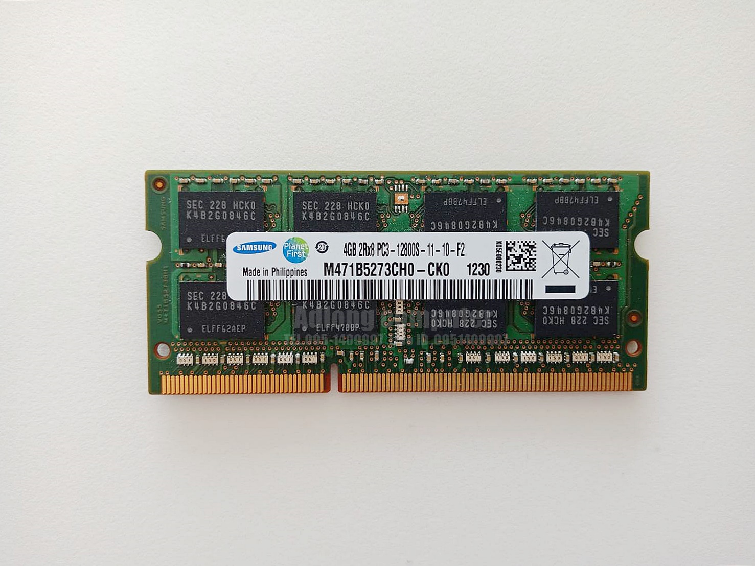 แรมโน๊ตบุ๊ค DDR3/4GB บัส 1600 SAMSUNG