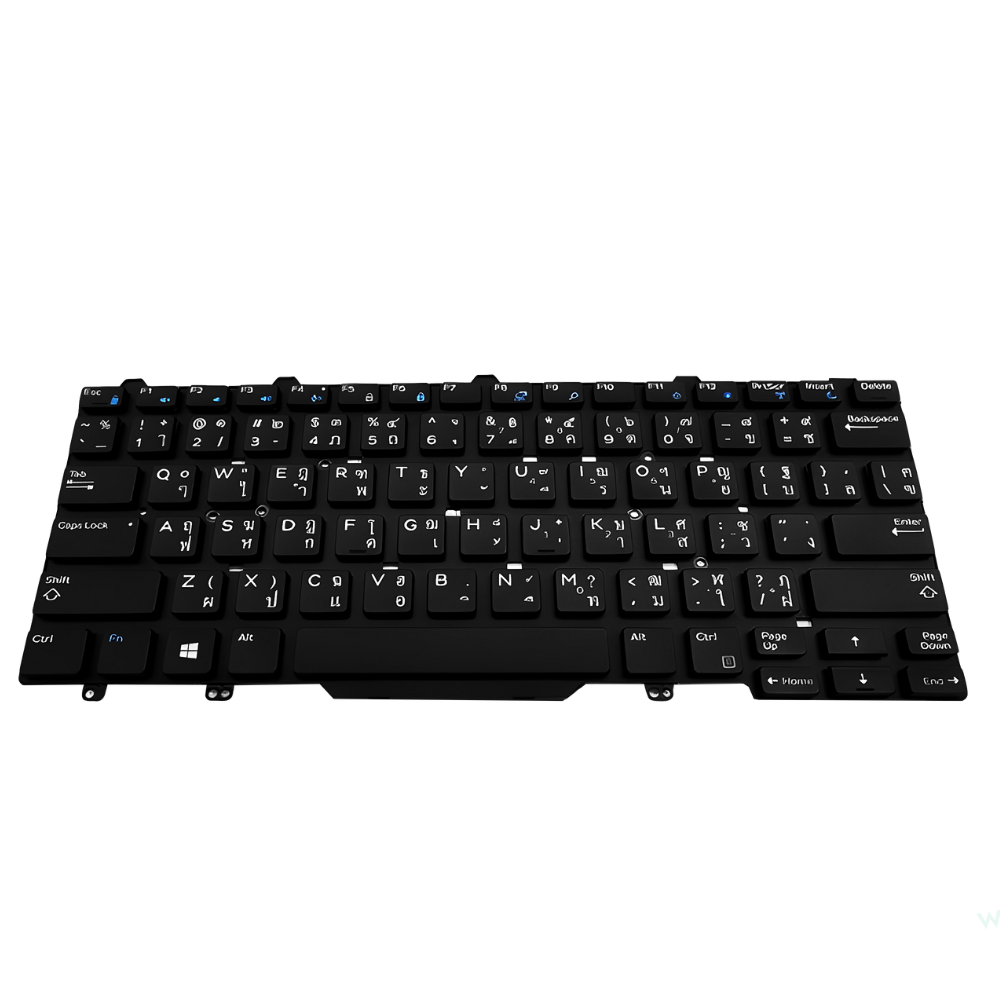 Keyboard Dell Latitude E7450 คีย์บอร์ด Dell Latitude E7450 Thai - Eng แท้ ตรงรุ่น รับประกันศูนย์ Dell Thailand ราคา พิเศษ