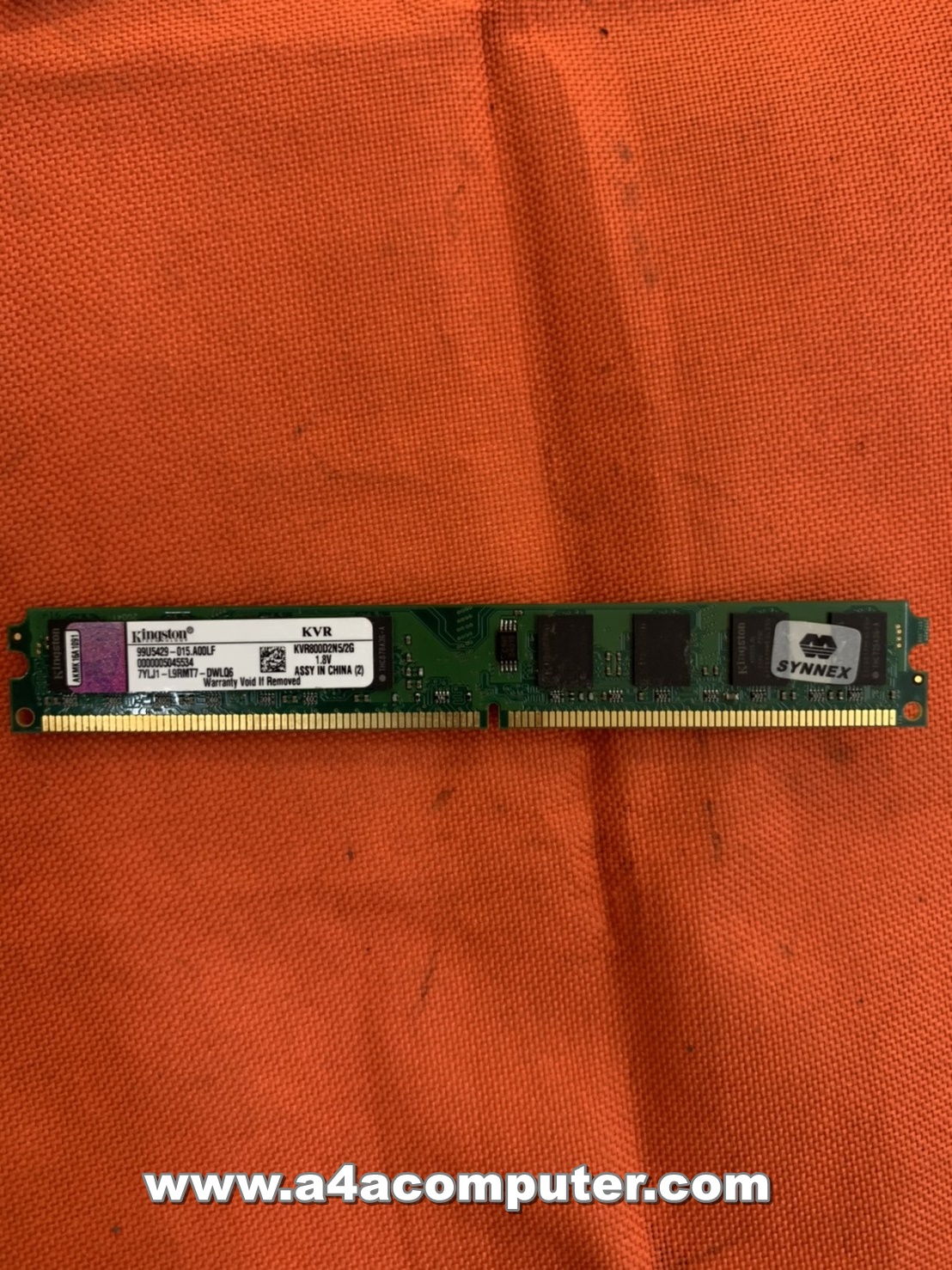 แรม Kingston KVR800D2N62G 2 GB DDR2