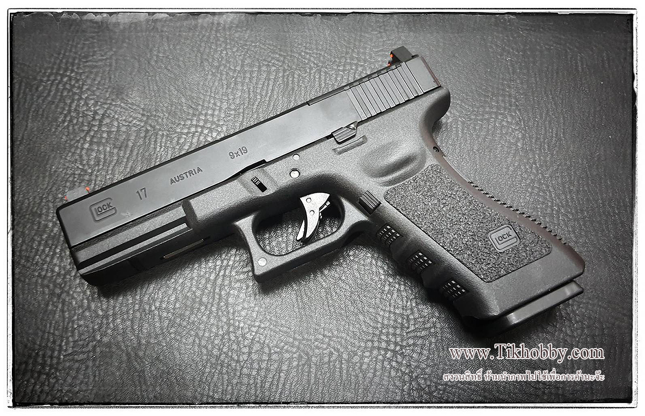 ปืนสั้นระบบแก๊สโบลว์แบล็ค รุ่น G17 GEN3 MOS (1101-1) E&C สีดำ (ติดDot)