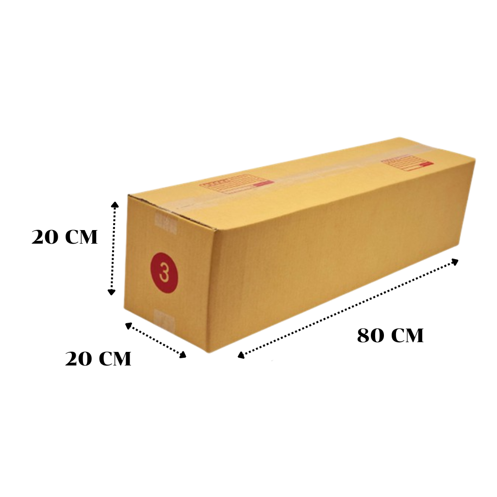 กล่องพัสดุ 3 ขนาด 20x20x80ซม.1มัด10ใบ