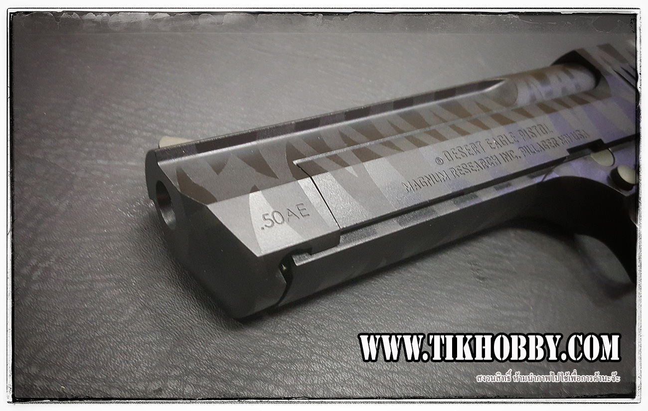 ปืนสั้นระบบแก๊สโบลว์แบล็ค รุ่น Desert Eagle ลาย Tiger CyberGun สีดำ ระบบแก๊สทั่วไป
