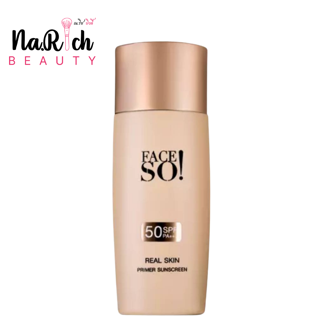 FACE SO! Real Skin Primer Sunscreen SPF 50 PA+++ 45 ml.
