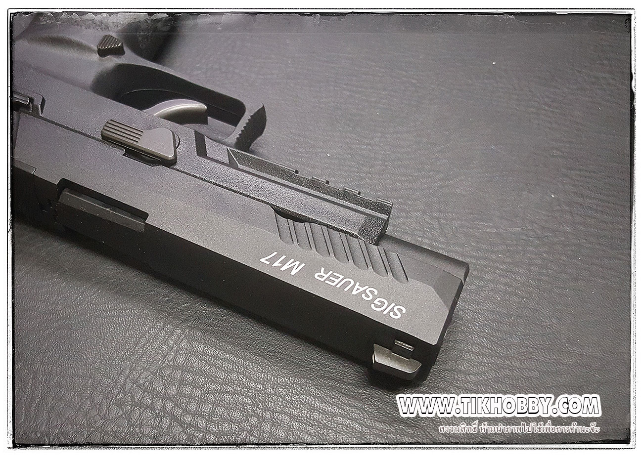 ปืน SIG Sauer P320-M17 สีดำ แม๊กยาว ระบบแก๊สโบลว์แบ๊ค WE ระบบแก๊สกระป๋อง