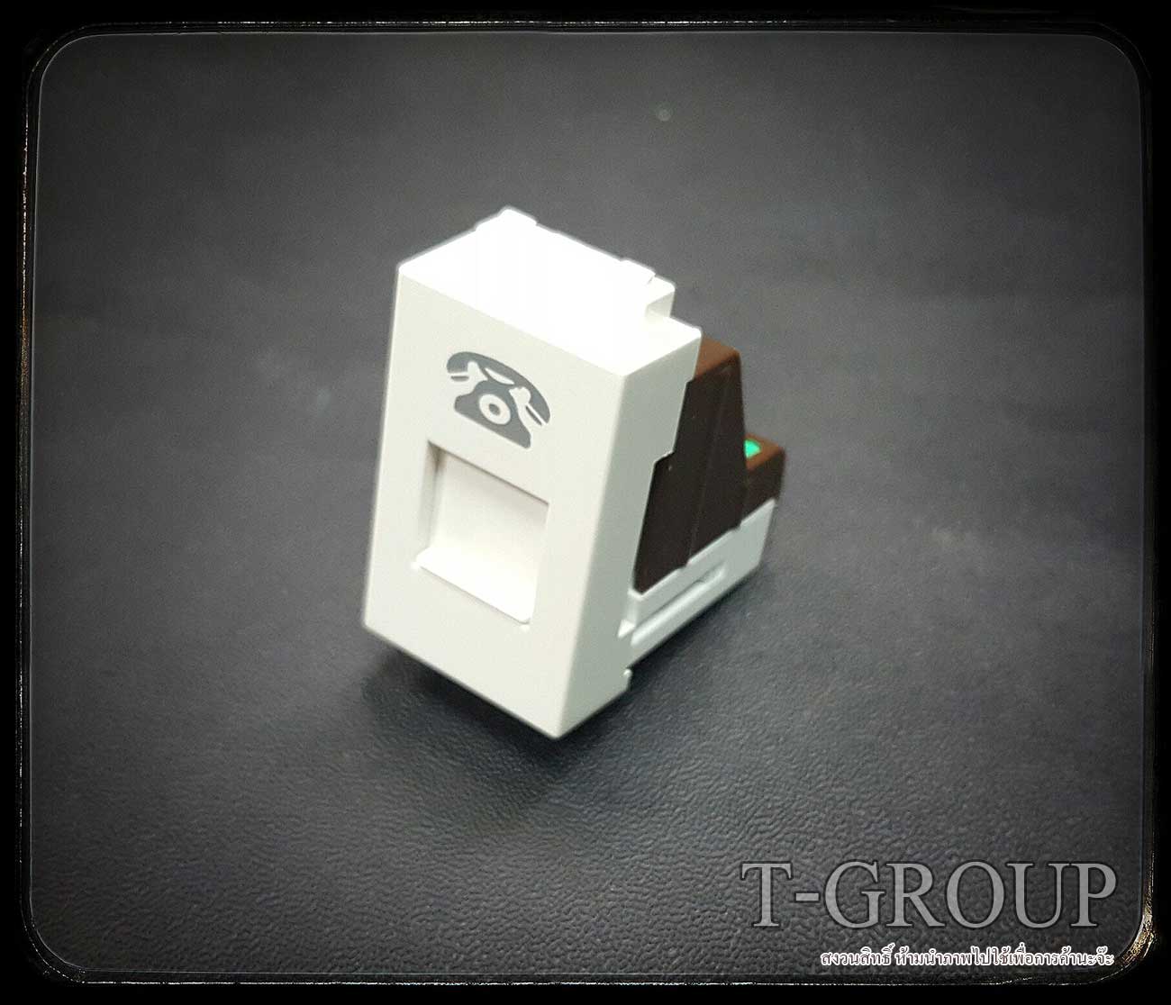 ปลั๊ก Tel โทรศัพท์ ตราช้าง PCH-906