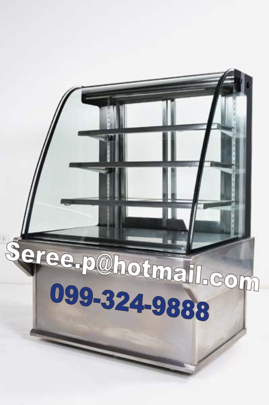ตู้แช่เค้ก แบบกระจกโค้ง ขนาด 120ซม. รุ่น CK-C120