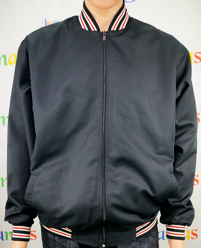 College Jacket 11 เสื้อแจ็คเก็ตสีดำสไตล์วัยรุ่น