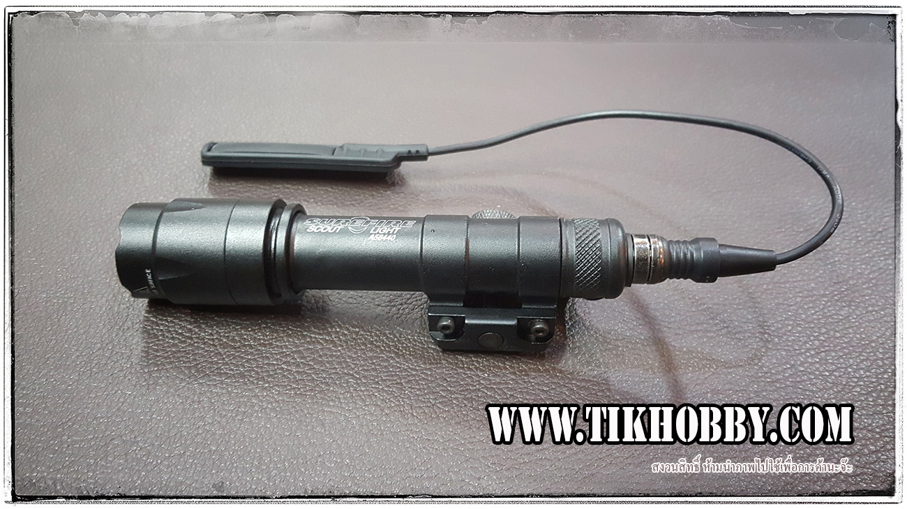 ไฟฉายติดปืน M600 ดำ+ถ่าน (M600 ULTRA - BLACK)