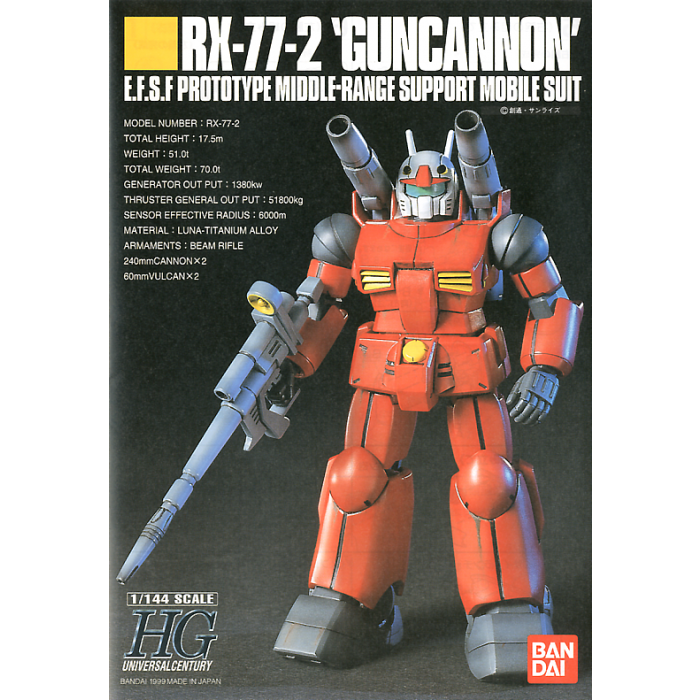 1/144 HGUC RX-77-2 GUNCANNON