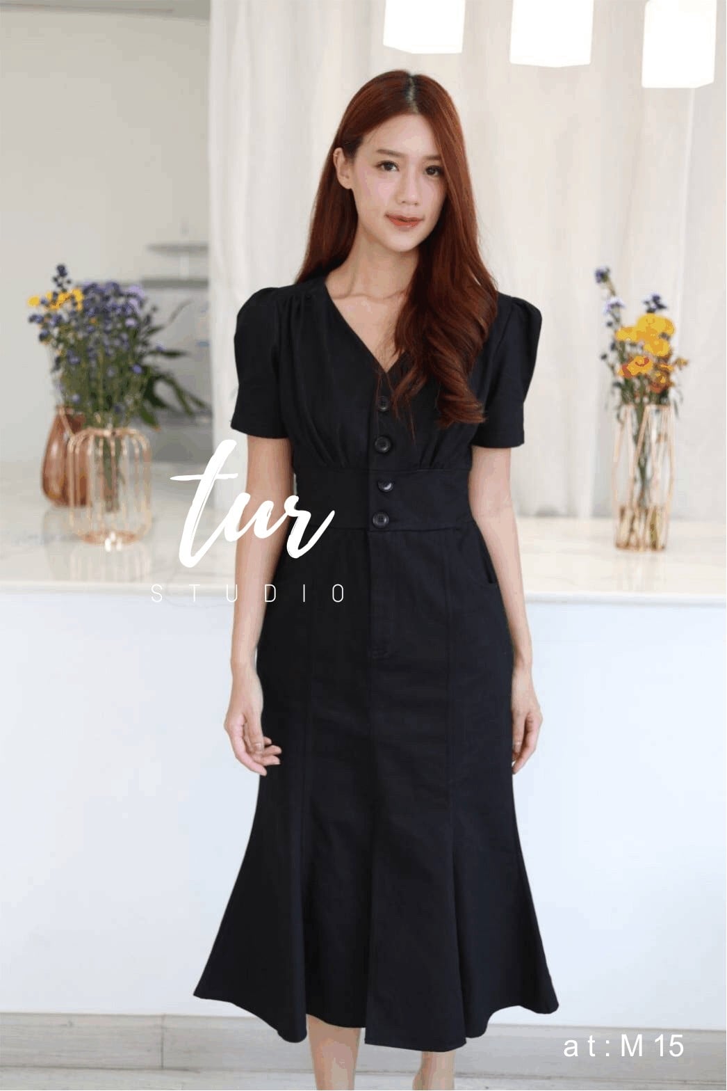 ชุดดำ เดรสทรงหางปลา ทรงนี้ใครใส่คือหุ่นดีมาก s-xl