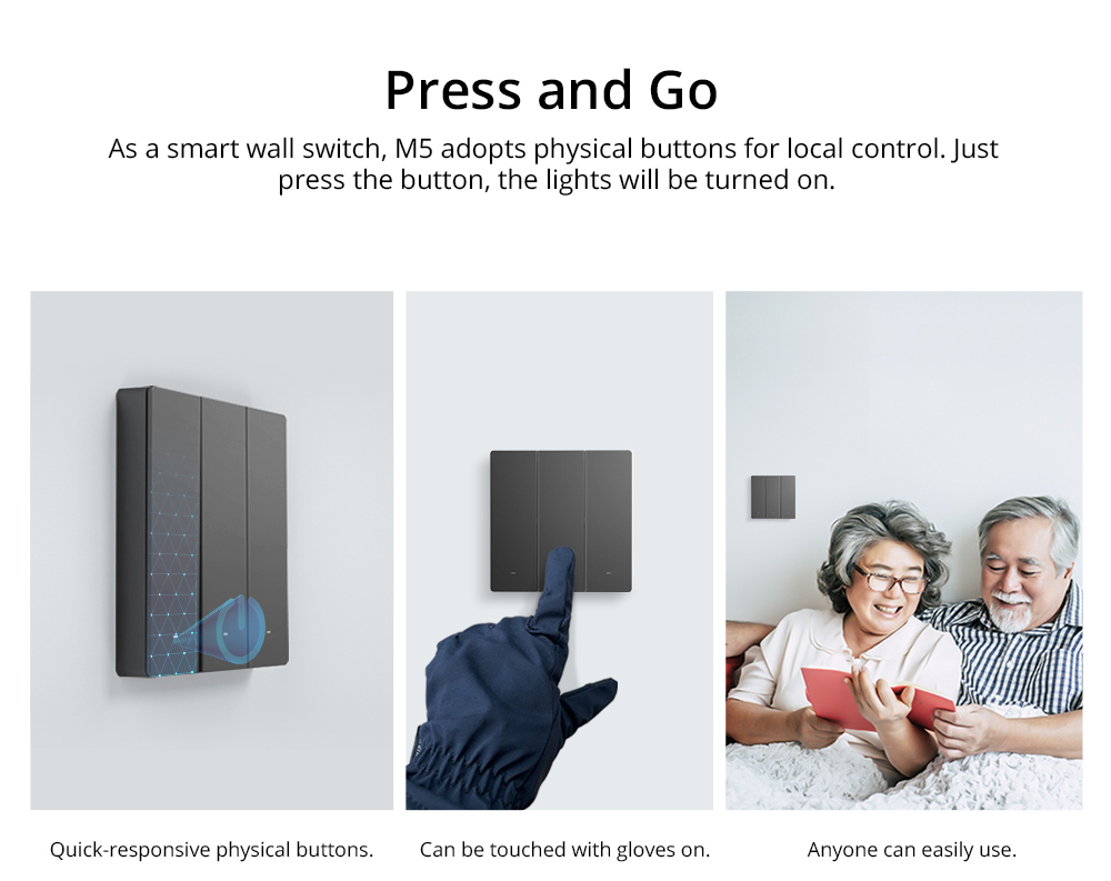 Sonoff SwitchMan Wi-Fi 3 Gang ( 1 Year Warranty )