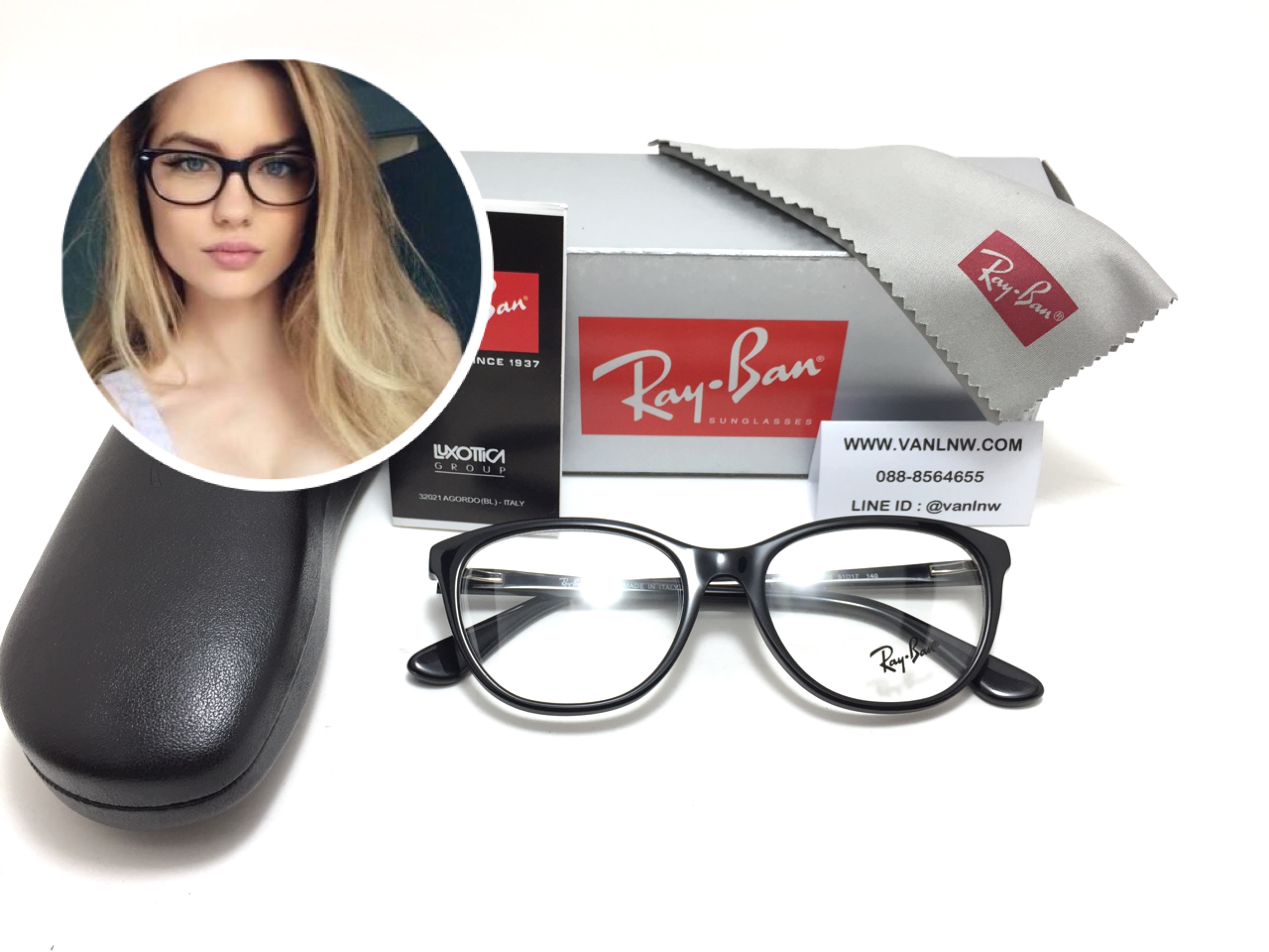 แว่นสายตา Rayban RB2937G 2000 51-17 140 <ดำ>
