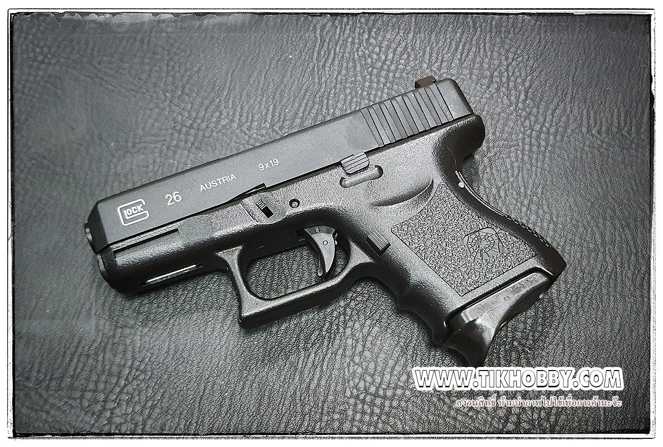 ปืนอัดลม (ปืนระบบแก๊ส) รุ่น Glock26 Gen3 Semi-Auto