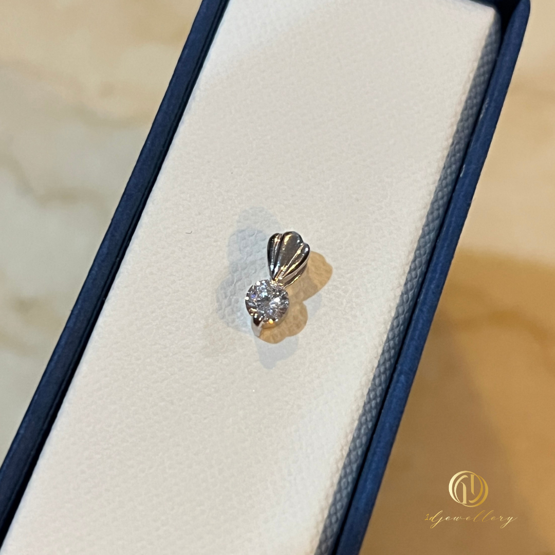 1D Jewellery สร้อยคอเงินแท้ 925 พลอยแท้ ชุบโรเดียม 💎 Round CZ 5A ✨ เพิ่มเสน่ห์ให้ทุกลุค ด้วยความงามที่จับต้องได้! ✨