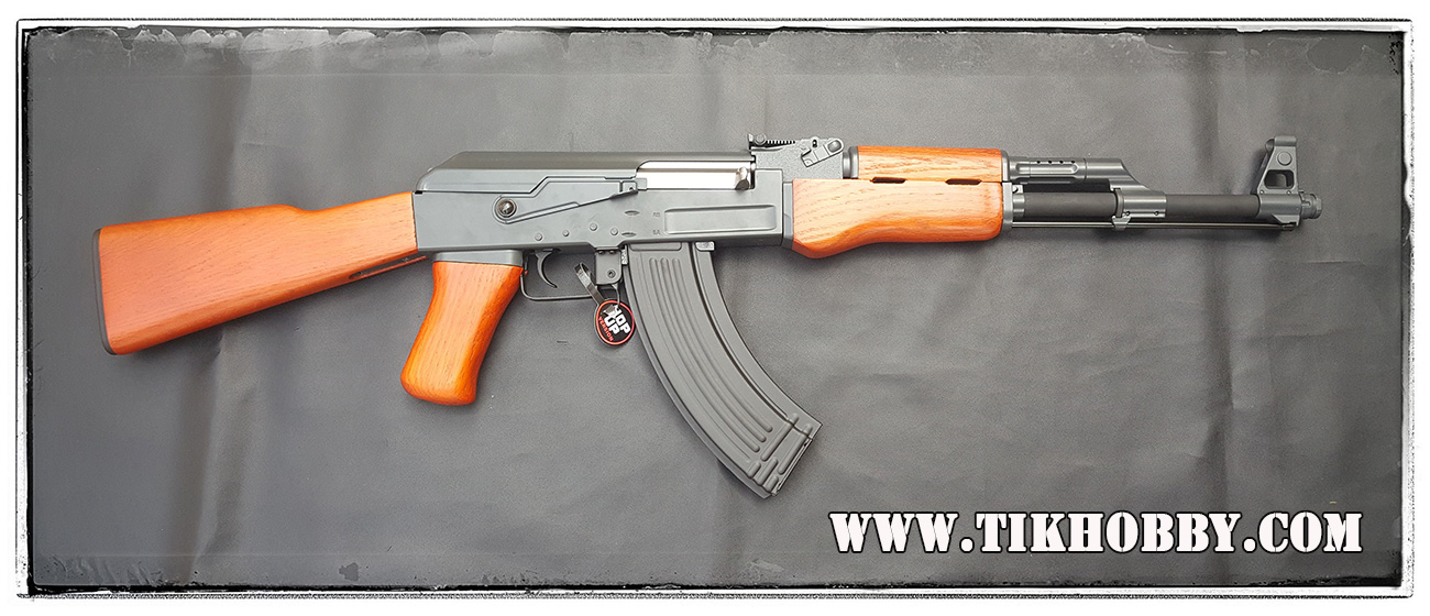 ปืนอัดลม ระบบไฟฟ้า AK CM046 ไม้แท้ๆ ระบบโบลว์แบล็ค จาก Cyma