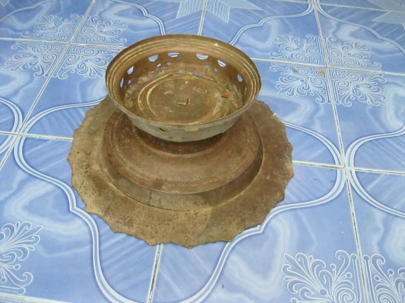 พานทองแดง โบราณใหญ่ (4103)