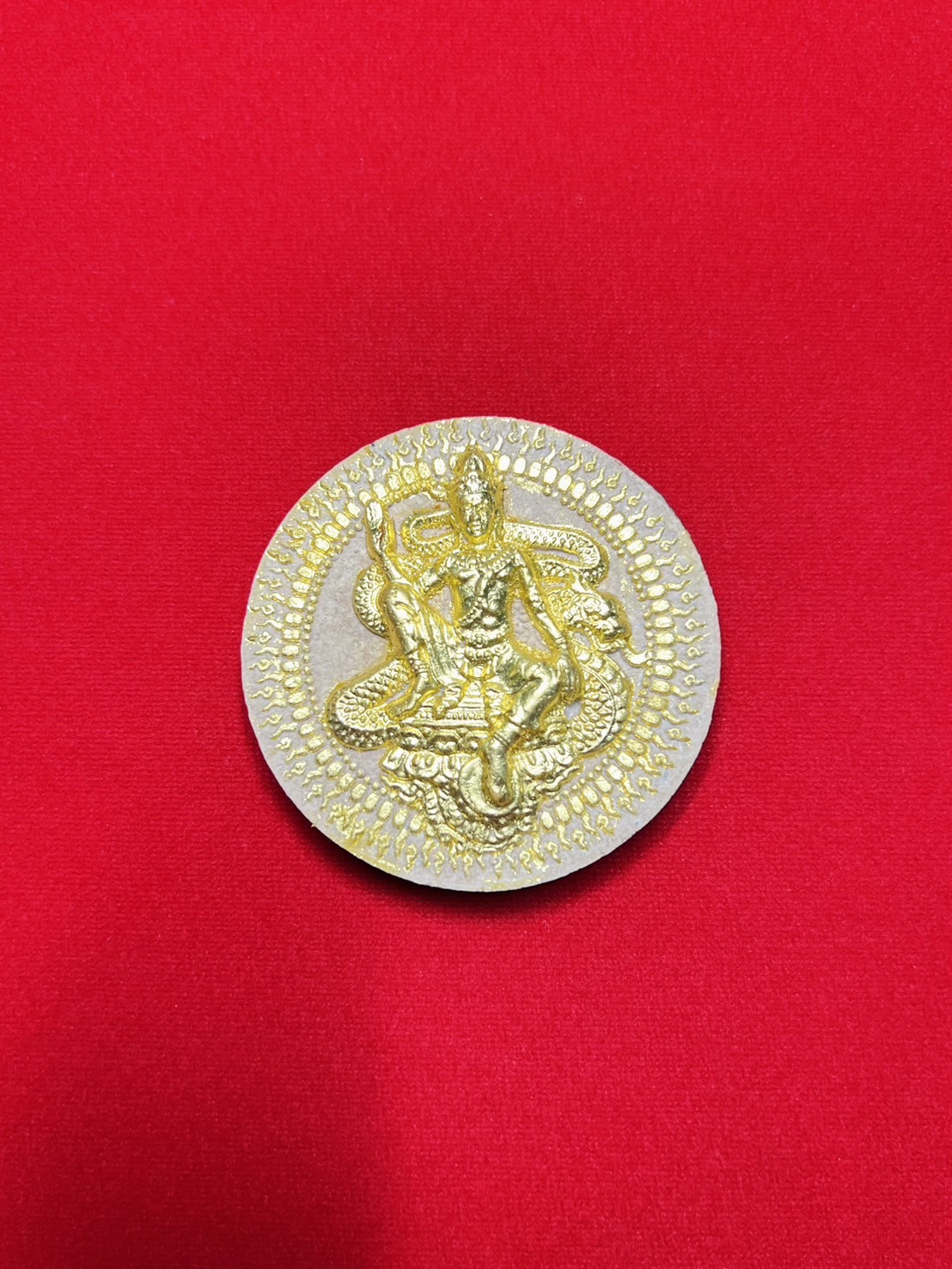 จตุคาม รามเทพ โครตรวย เนื้อไม้เทพทาโร ปิดทอง 5.5ซ