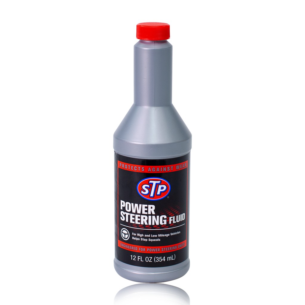 STP Power Steering Fluid + Stop Leak น้ำมันพาวเวอร์ สูตรหยุดการรั่วซึม ขนาด 354 มิลลิลิตร