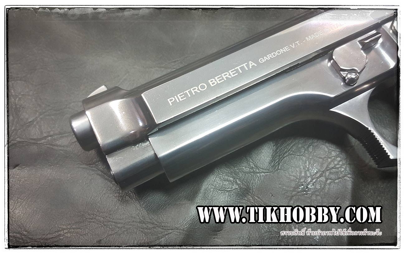 ปืนสั้นระบบแก๊สโบลว์แบล็ค รุ่นM92Silver ระบบแก๊ส จากPasaiDon