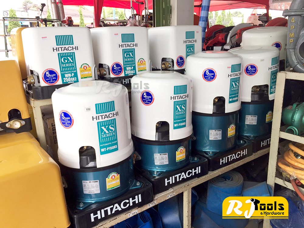 Hitachi ปั้มน้ำ ปั๊มน้ำอัตโนมัติ (ถังกลม) รุ่น WT-P250 ขนาด 250W (คละซีรี่ย์ GX, XS, XX กรุณาสอบถามทางแชท)