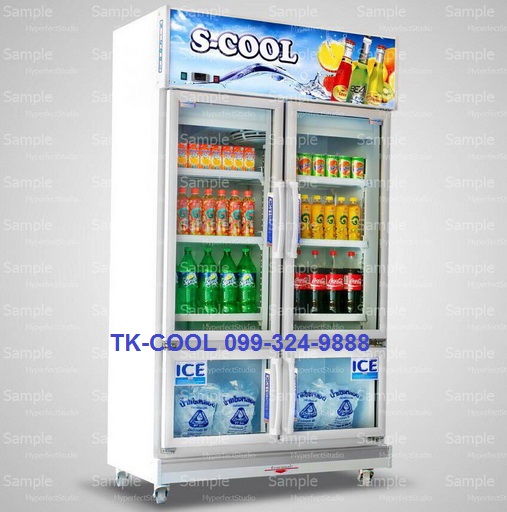ตู้แช่เย็นกระจก 4 ประตู ยี่ห้อ S-cool รุ่น SLC124(Jumbo)