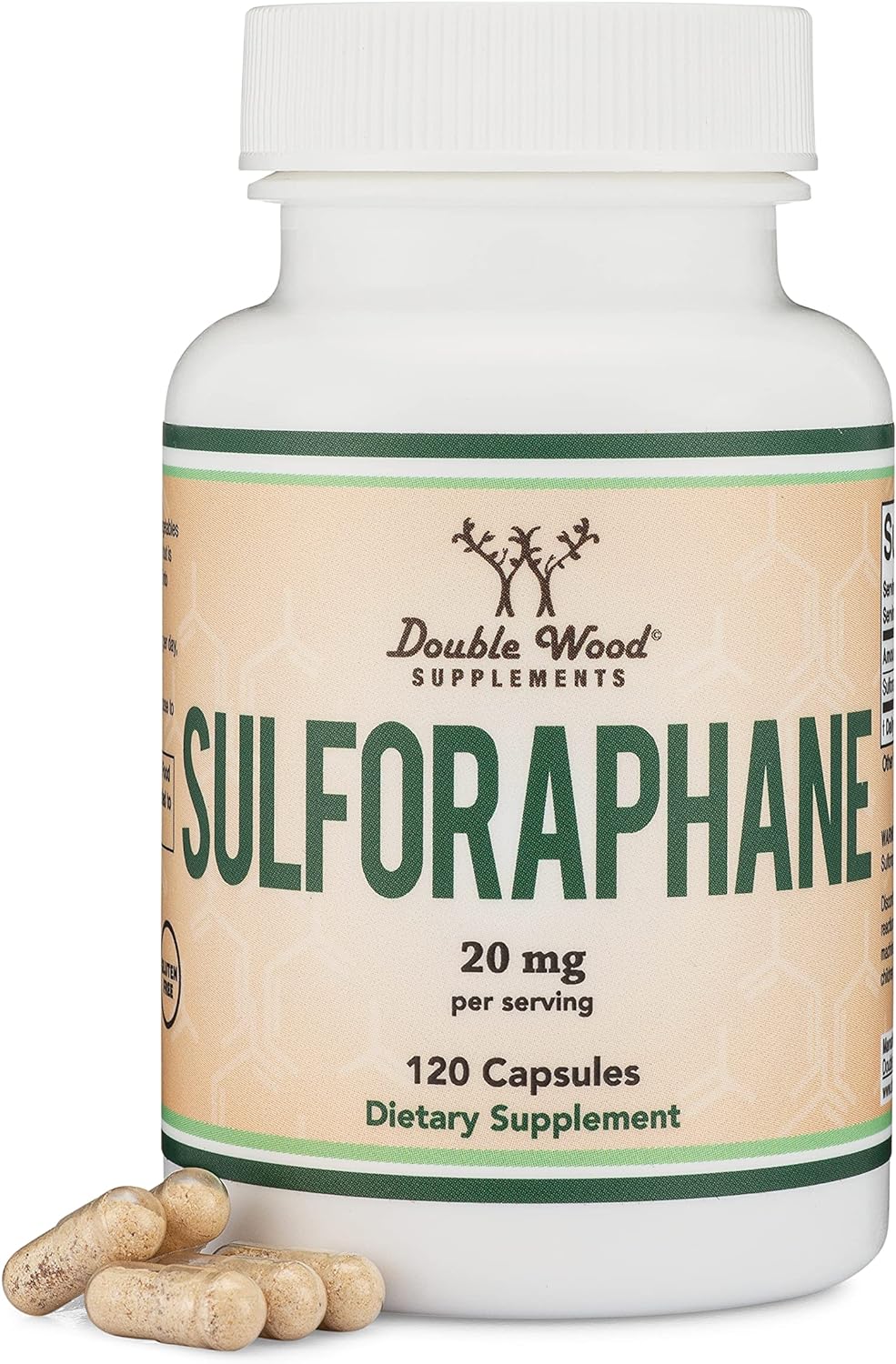 Double Wood Sulforaphane 20 mg 120 caps