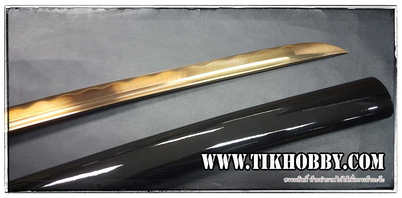 ดาบซามูไร เปิดคม เหล็ก 1040 กระเบนแท้ รหัสความสวย 9251-B