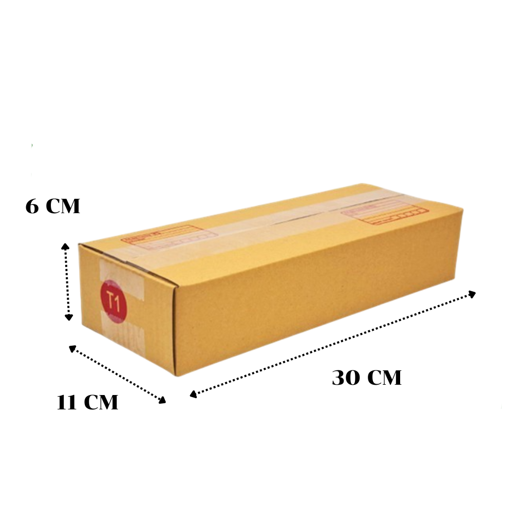 กล่องพัสดุ T1 ขนาด 6x11x30ซม 1มัด20ใบ