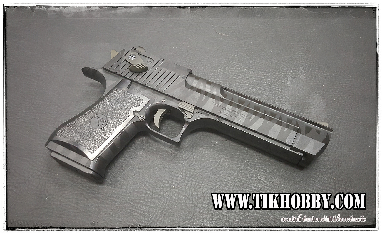 ปืนสั้นระบบแก๊สโบลว์แบล็ค รุ่น Desert Eagle ลาย Tiger CyberGun สีดำ ระบบแก๊สทั่วไป