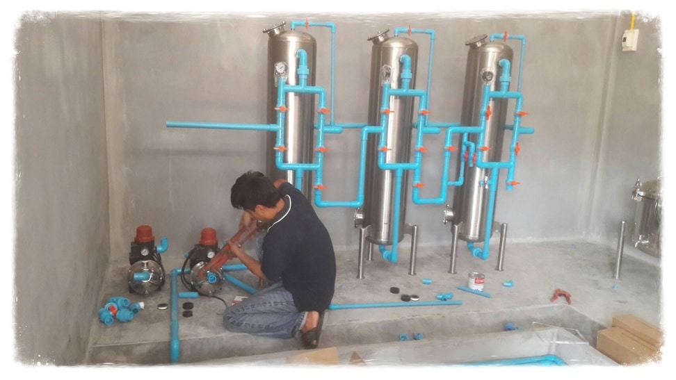 ถังกรองสแตนเลส12นิ้วหนา3มม