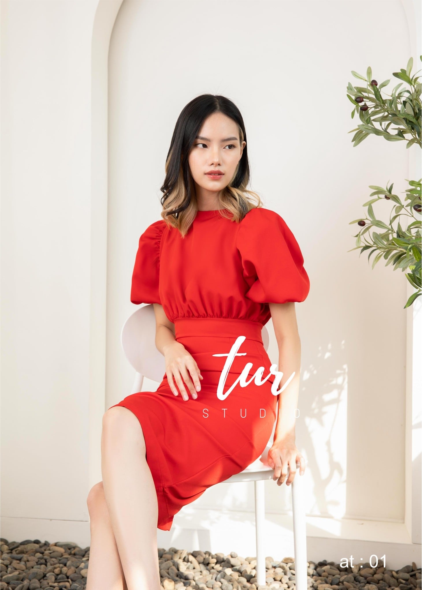 เดรสสีดำ เดรสทรงสวย เรียบหรู s-3xl (ดำแดง)