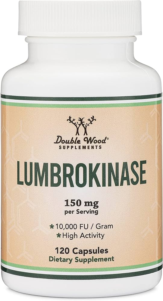 Double Wood Lumbrokinase 150 mg 120 caps