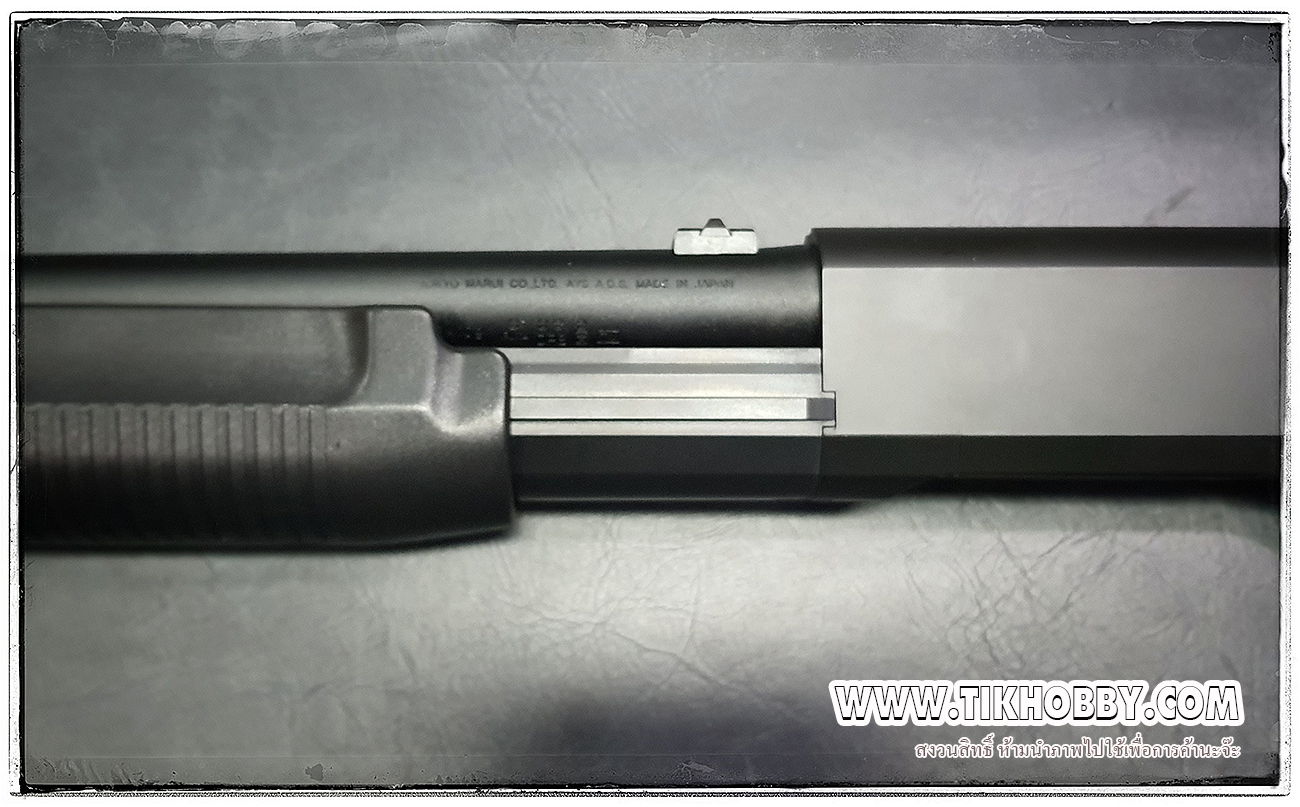ปืนลูกซอง ปืนอัดลมชักสปริง M3 Super90 Pump Action Shotgun ลำกล้องยาว สีดำ งาน Tokyo Marui