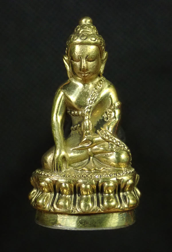 พระกริ่งปวเรศชินบัญชร รุ่นพุทธปวเรศ วัดบวรนิเวศวิหาร ปี 2554 เนื้อทองระฆังก้นเงิน หมายเลข 59 (กริ่งดัง) พร้อมกล่องเดิมและบัตรประจำองค์พระ