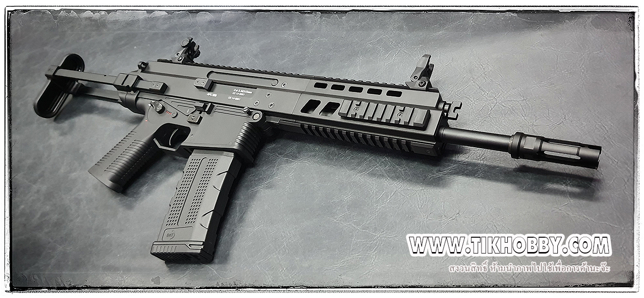 ปืนอัดลมระบบไฟฟ้า รุ่น APC556 สีดำมามาเฉพาะปืน+แม๊ก จาก Double Eagle