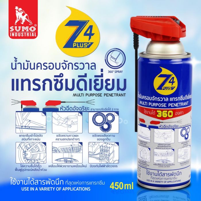 น้ำมันครอบจักรวาล คลายน๊อต ป้องกันสนิม รุ่น Z4 Plus 450ml SUMO