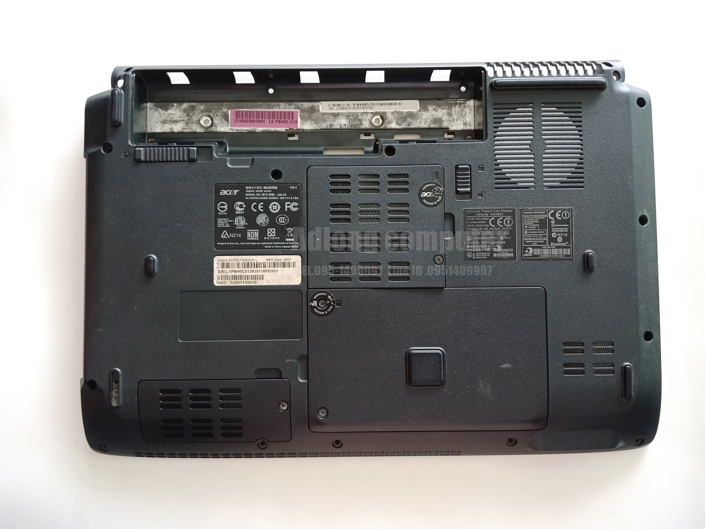 บอดี้ล่างโน๊ตบุ๊ค Acer aspire 4535G