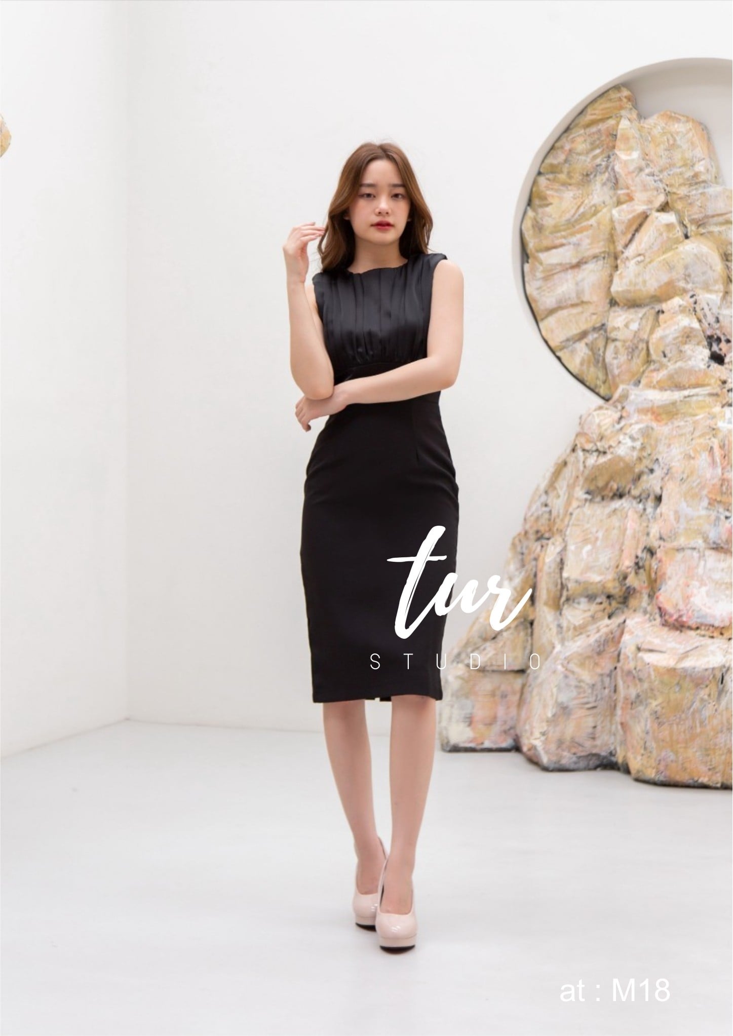 เดรสสีดำ เดรสดำทรงสอบสวย M-2Xl (ดำ แดง เขียว ฟ้า)