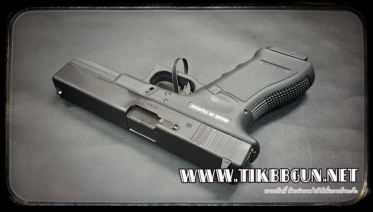 ปืนอัดลม(ปืนระบบแก๊ส) รุ่น Glock 17 ของ SAA (VFC)สไลด์เหล็ก มาร์คกิ้งครบ