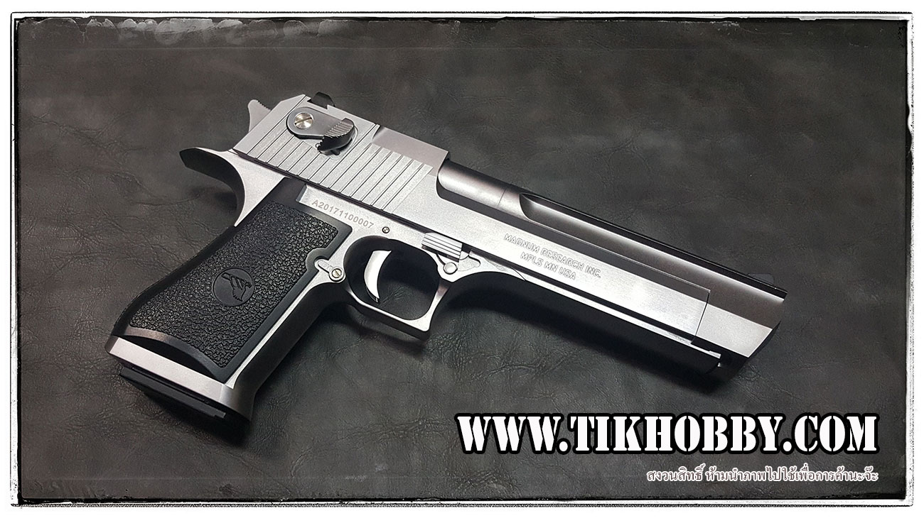 ปืนสั้นระบบแก๊สโบลว์แบล็ค รุ่น Desert Eagle CyberGun สีเงิน ระบบแก๊สทั่วไป