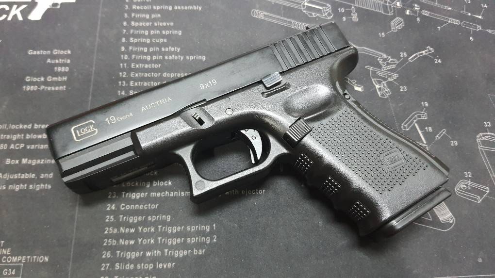 (มือ2) ปืนสั้น Glock19 Gen4 สีดำ Bell