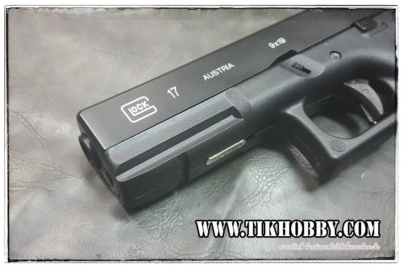 ปืนสั้นระบบแก๊สโบลว์แบล็ค รุ่นGlock17 แก๊ส PasaiDon