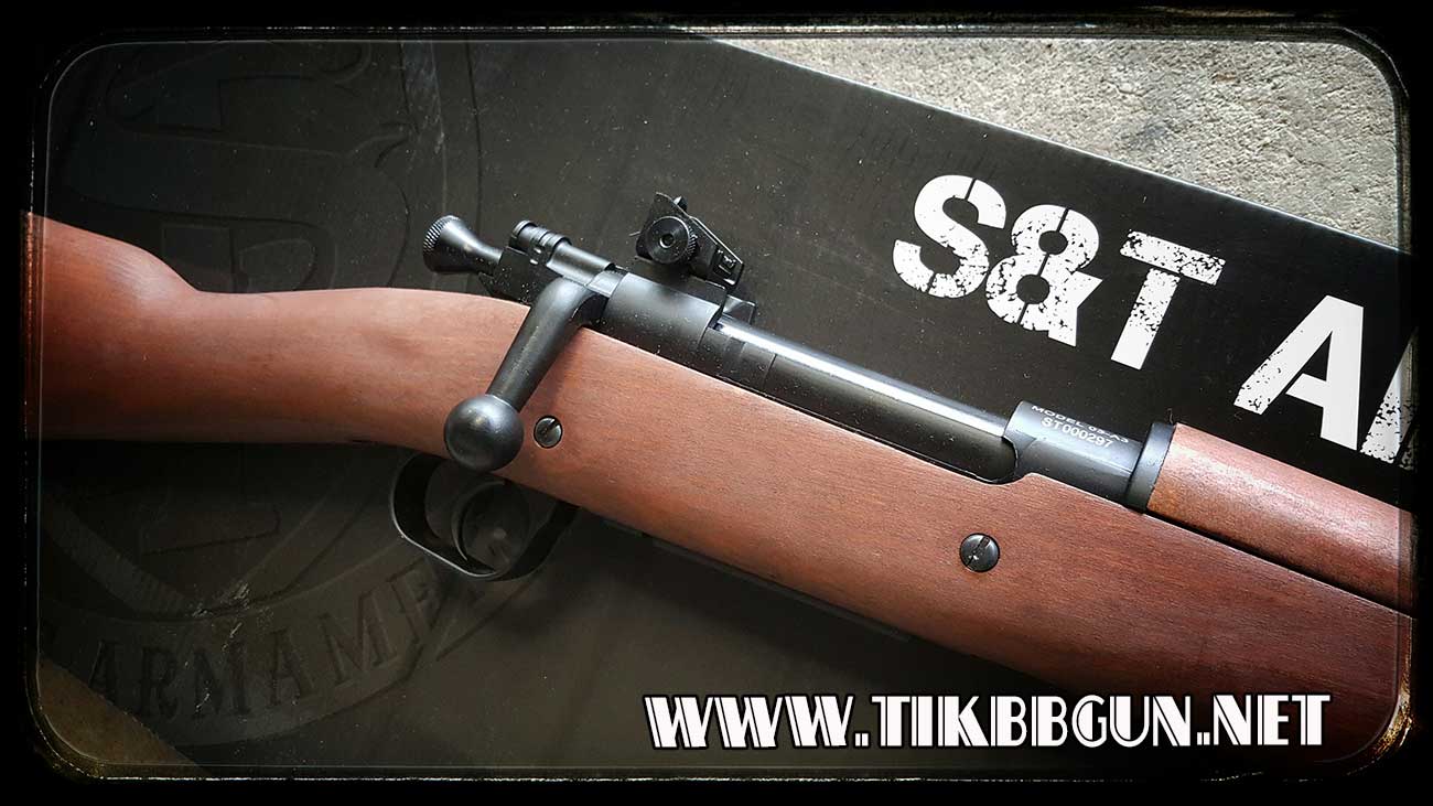 ปืนอัดลมเบาแบบชักยิงทีล่ะนัด รุ่น 1903 เหล็กจริง ไม้แท้