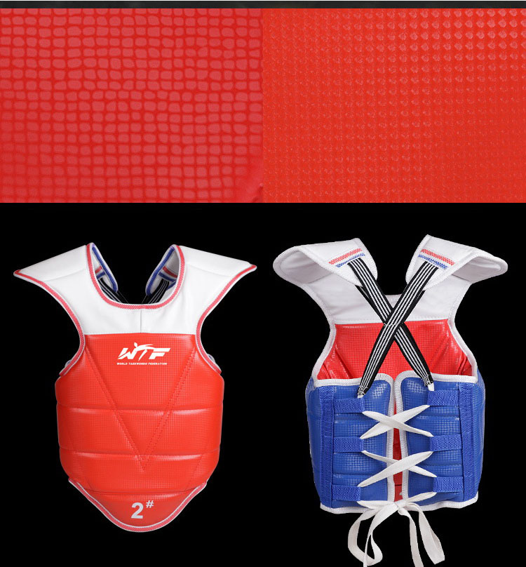 ชุดเกราะอุปกรณ์ป้องกันเทควันโด WORLD ทั้งชุด+หน้ากาก