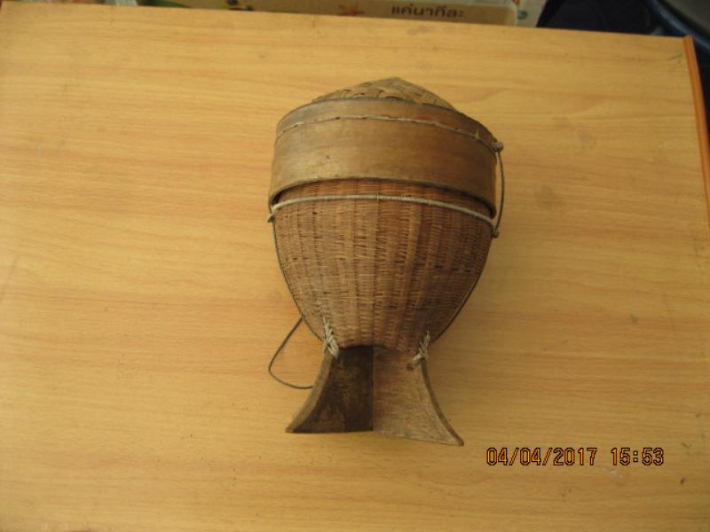 กล่องข้าวไม่สาน โบราณ (4523)