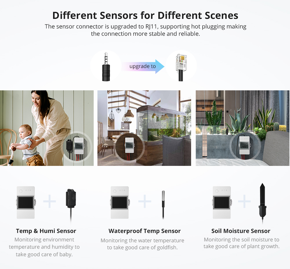 Sonoff TH Elite Smart Temperature and Humidity Monitoring Switch THR316D (ไม่รวมเซ็นเซอร์)