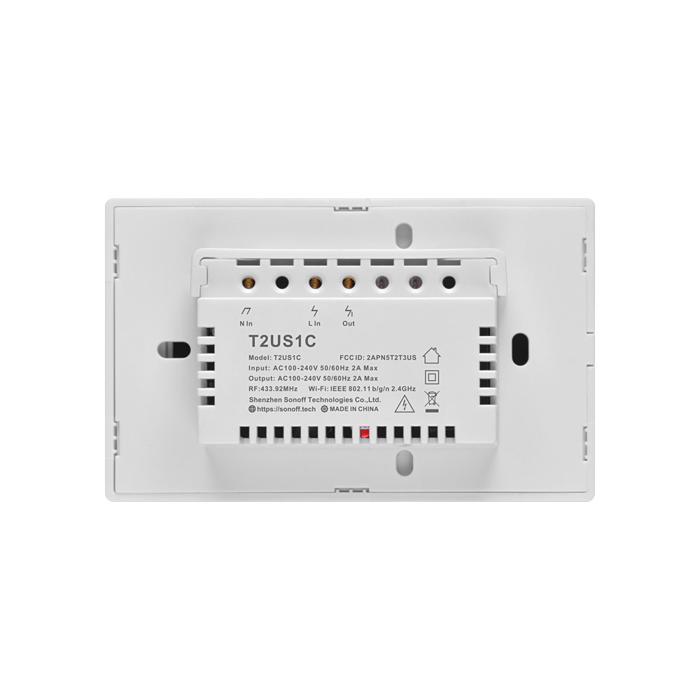 Sonoff T2US 3 Gang (WiFi + RF 433 Mhz) White Touch Switch ( 1 Year Warranty )