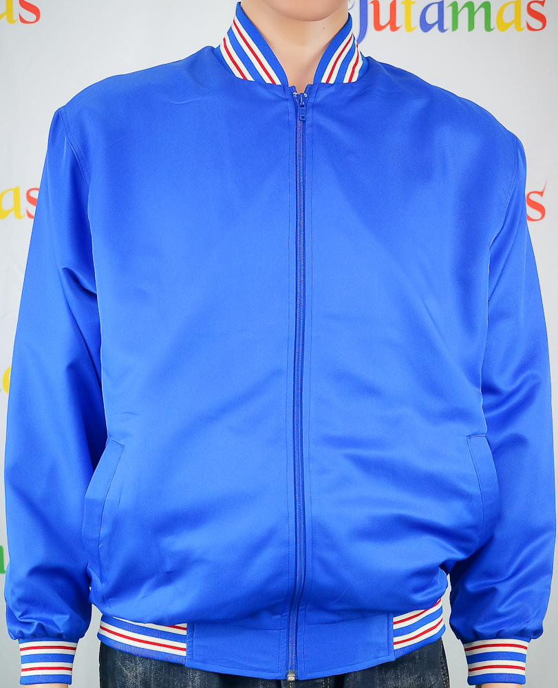 College Jacket เสื้อแจ็คเก็ตสีน้ำเงินสไตล์วัยรุ่น