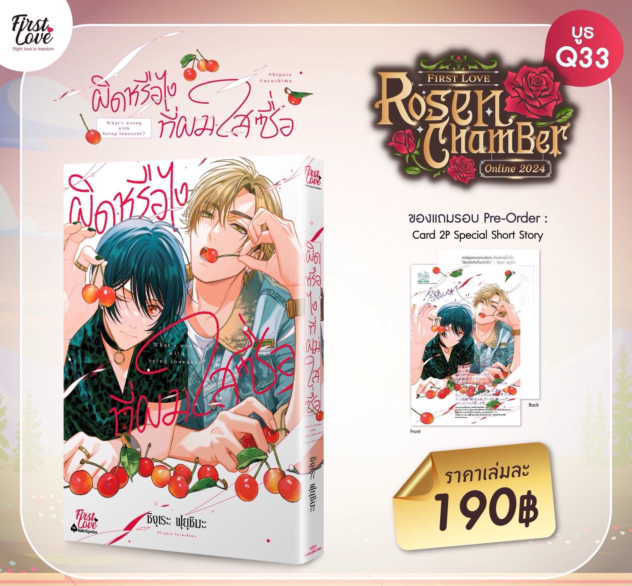 ผิดหรือไงที่ผมใสซื่อ [ เปิดพรีออเดอร์ตั้งแต่วันที่ 22 มี.ค.- 5 พ.ค.2024 ]
